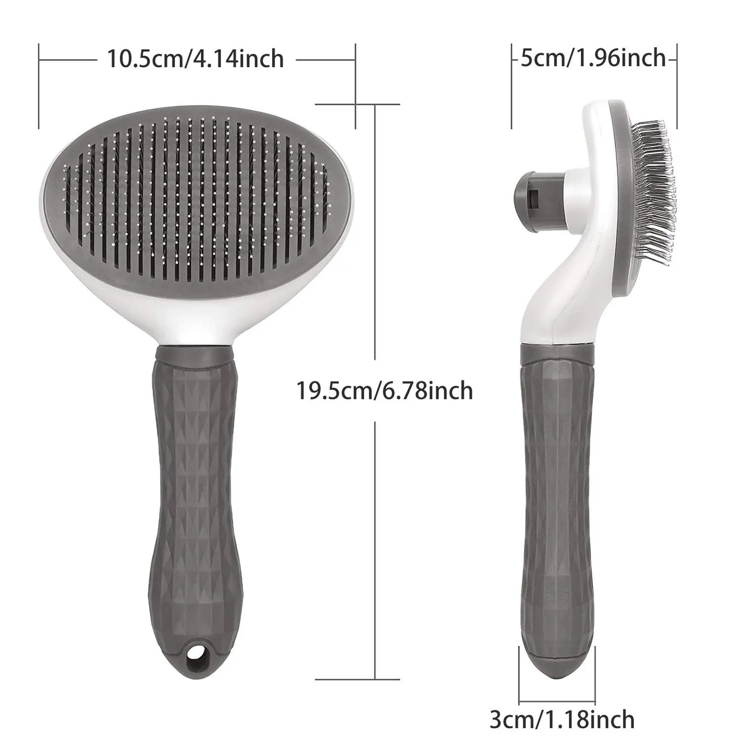 Self-Cleaning Pet Grooming Brush – Dog & Cat Hair Remover Comb | Deshedding & Dematting Tool for Dogs, Cats, Puppies & Kittens